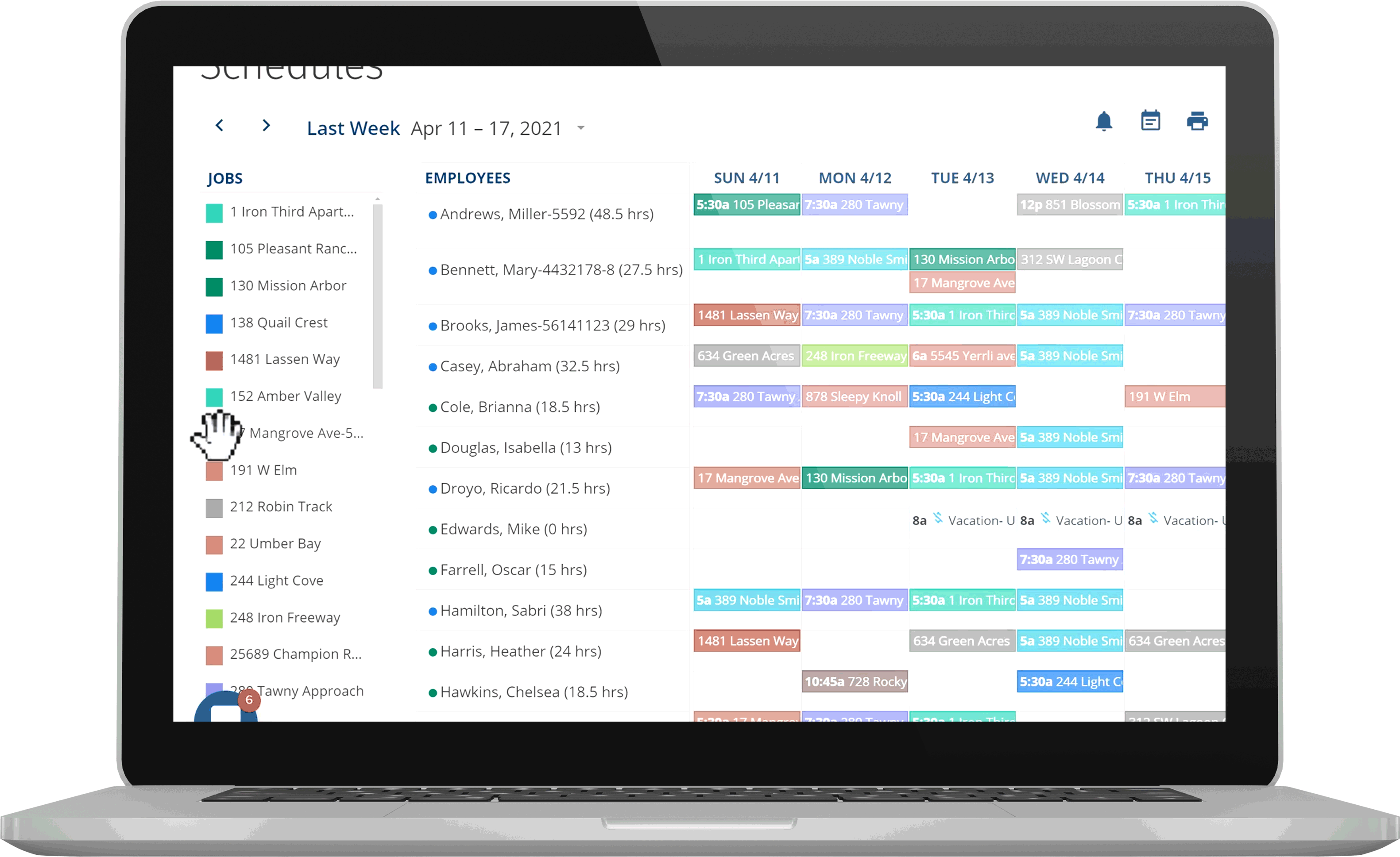 Employee Scheduling App Employee Scheduling App