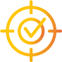 Company values icon: We are Customer Centric